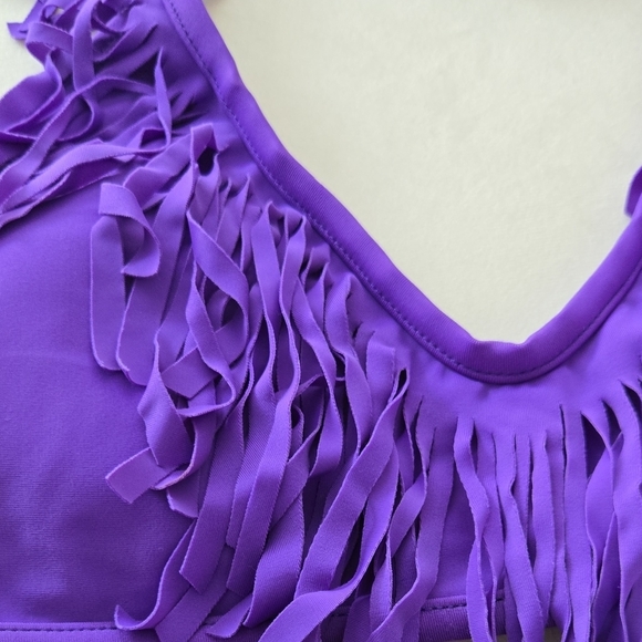 Purple Fringe Bikini Set - Picture 7 of 11